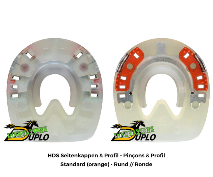 Duplo Heavy Duty Shoe (HDS) Clipped and Profiled Single Price (One single Duplo)-Standard (orange) - ROUND-122 mm