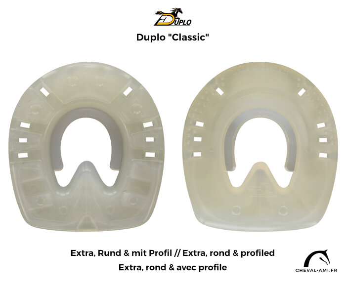 Duplo Classic - without metal inlay // Pair Extra / Round / Profiled-118 mm-Pair Price (Two Duplos)
