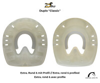 Duplo Classic - reiner Kunststoffbeschlag // Paar Paarpreis (Zwei Duplos)-Extra / Rund / mit Profil-138 mm