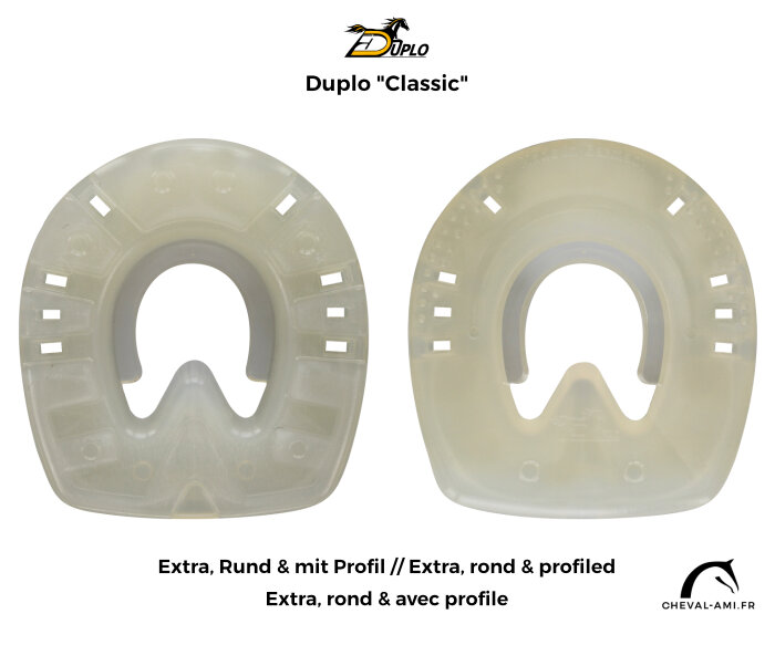 Duplo Classic - sans noyau métallique // Paire Extra / Ronde / avec profile-142 mm-Prix de paire (Deux Duplos)