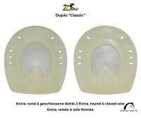Duplo Classic - reiner Kunststoffbeschlag // Paar Paarpreis (Zwei Duplos)-Extra / OVAL / mit Profil-126 mm
