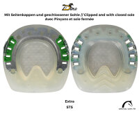 Duplo Ferrures Composite avec Pinçons et sole fermée // Paire Standard (orange) - RONDE-142 mm / 5.59 inch-Prix de paire (Deux Duplos)