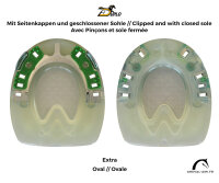 Duplo Ferrures Composite avec Pinçons et sole fermée // Paire Standard (orange) - STS (pince droite, taille 102-154)-138 mm / 5.34 inch-Prix de paire (Deux Duplos)
