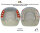 Duplo Ferrures Composite avec Pinçons et sole fermée // Paire Standard (orange) - STS (pince droite, taille 102-154)-138 mm / 5.34 inch-Prix de paire (Deux Duplos)