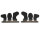 Glue-on Tabs Wolf Busch "powered by Duplo" Size 6 Duplo Horseshoes 162-198 mm-Regular Black