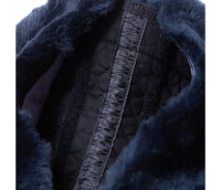 ULTRA 1 - Lambskin Half Pad with Rolled Front Edge Full-Black / Anthracite