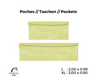 Heunetz // Tasche mit Umschlag Größe "L" ( 2m00 x 0m90)-Maschen 30mm / PP 5mm-Grün