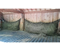 Filet à Foin // Poche avec rabat Taille "L" ( 2m00 x 0m90)-Mailles de 80 mm / PPhr 5 mm-Vert