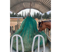 Haynet for Round bales Type 2 Size "M" ( Ø 1m50 + length of sides 2m30)-Mesh 45 mm / PP 5 mm-Green