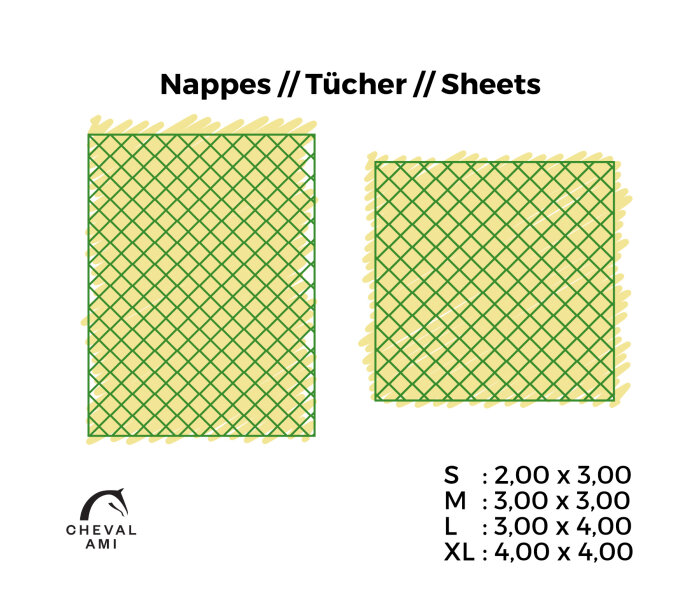 Haynet // Sheet Size "S" ≙ L 3m00 x W 3m00-Mesh 30 mm / PP 5 mm-Green