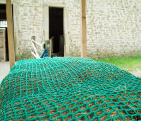 Filet à Foin // Nappe Taille "S" ≙ L 3m00 x l 3m00-Mailles de 45 mm / PPhr 5 mm-Vert