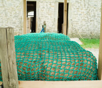Filet à Foin // Nappe Taille "S" ≙ L 3m00 x l 3m00-Mailles de 45 mm / PPhr 5 mm-Vert
