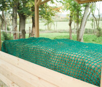 Filet à Foin // Nappe Taille "S" ≙ L 3m00 x l 3m00-Mailles de 45 mm / PPhr 5 mm-Vert