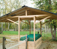 Filet à Foin // Nappe Taille "L" ≙ L 4m00 x l 4m00-Mailles de 45 mm / PPhr 5 mm-Vert