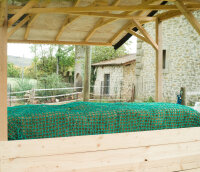 Filet à Foin // Nappe Taille "L" ≙ L 4m00 x l 4m00-Mailles de 45 mm / PPhr 5 mm-Vert