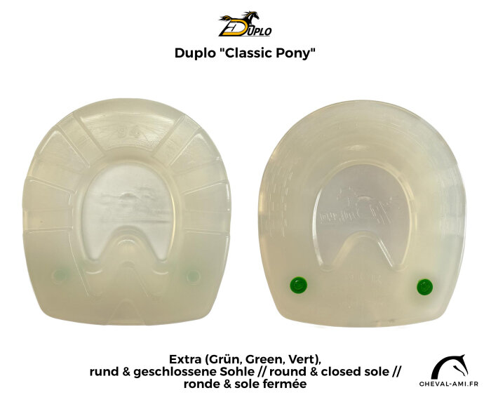 Duplo Classic PONEY // Paire Prix unitaire (Une seule Duplo)-Extra / Ronde-98 mm