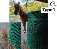 Heunetz // Rundballen Typ 1 Größe "L" ( Ø 1m70 + Seitenlängen 1m40)-Maschen 38mm / PP 5mm-Grün
