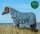 Amigo® Imperméable AmEco 12 Plus Turnout 0 g Bleu sarcelle / Gris-Longueur du dos 155 cm (C-D) / Longueur du corps 206 cm 81” (A-B)