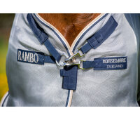 Rambo® Protector Plus Silver/Navy, White & Beige-Back length 145 cm (C-D) / Body length 198 cm 78” (A-B)