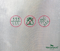 Rambo® Protector Plus Silver/Navy, White & Beige-Back length 145 cm (C-D) / Body length 198 cm 78” (A-B)