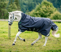 Rambo® Wug 0g Navy/ Jagdgrün & Silber-Rückenlänge 125cm (CD) / Körperlänge 175cm 69" (A-B)