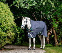 Rambo® Imperméable Wug 0g Navy / Vert forêt & Argent-Longueur du dos 140cm (CD) / Longueur du corps 191cm 75" (A-B)