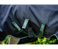 Rambo® Imperméable Wug 0g Navy / Vert forêt & Argent-Longueur du dos 160cm (CD) / Longueur du corps 213cm 84" (A-B)