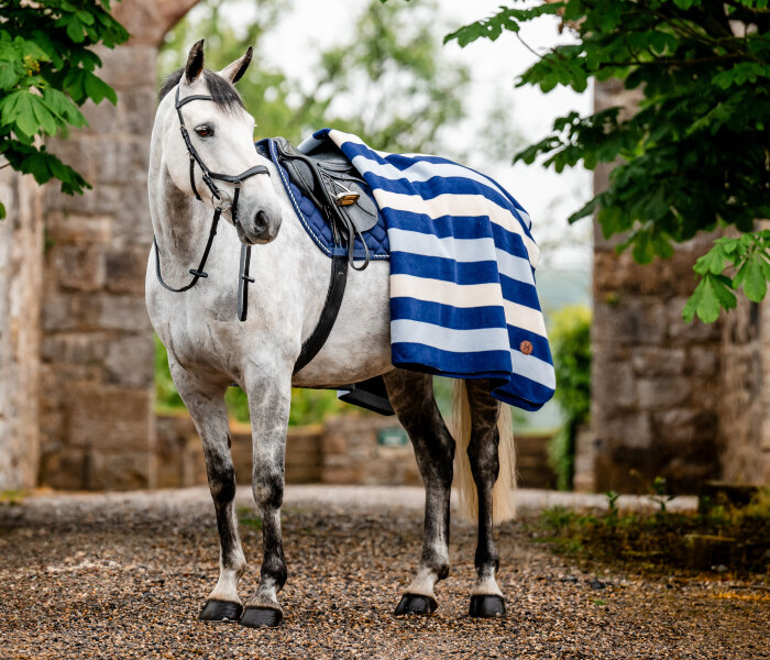 Polaire Réversible Horseware® Newmarket Navy Gold