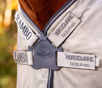 Rambo® Autumn Series Turnout (0g Outer with 100g Liner) Navy/ Grey-Back length 115cm (CD) / Body length 168cm 66" (A-B)