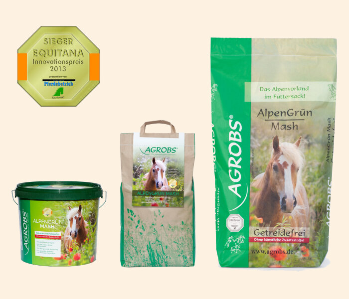 AGROBS® AlpenGrün Mash • Getreidefrei Nachfüllbeutel 5kg