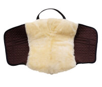 Bareback Lambskin Saddle IBERICA PLUS Shetland Brown /...