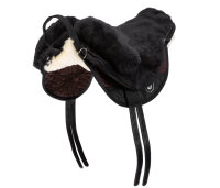 Bareback riding pad PREMIUM PLUS Shetland Brown / Brown / Natural