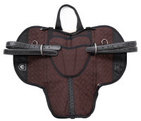 Bareback riding pad PREMIUM PLUS Shetland Brown / Brown / Natural