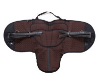 Bareback riding pad PREMIUM PLUS Poney Brown / Brown / Natural