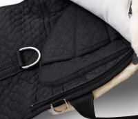 Bareback riding pad PREMIUM PLUS Warmblood Natural / Black / Natural