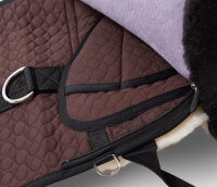 Tapis de monte à cru PREMIUM PLUS Cheval de selle Marron / Marron / Naturel