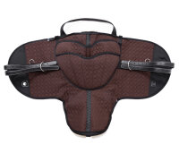 Bareback riding pad PREMIUM PLUS XH Poney Brown / Brown / Natural