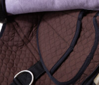 Bareback riding pad PREMIUM PLUS XH Poney Brown / Brown / Natural