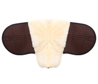 Tapis de monte à cru PREMIUM PLUS XH Cheval de selle Marron / Marron / Naturel