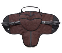 Tapis de monte à cru PREMIUM PLUS XH Cheval de selle Marron / Marron / Naturel