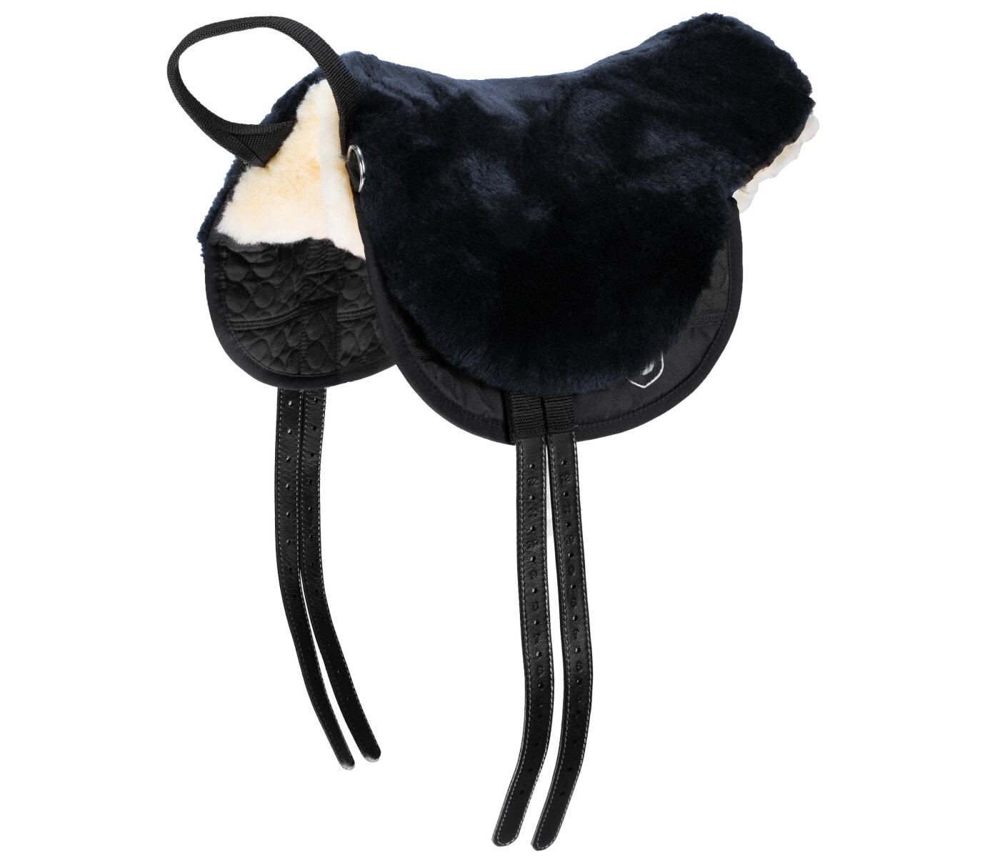 Tapis De Selle Anglais AP XL Amiko & Friends - Forme Nounours Sherpa - Microfibre Beige - Neuf Avec Étiquette
