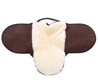 Bareback lambskin riding pad BASIC PLUS Pony Brown /...