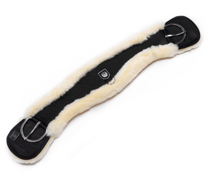 Sangle De Selle Courte Merauno – Peau De Mouton Mérinos 70 Cm Pour Dressage