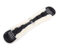 Sangle Courte en Mouton Noir / Naturel 60 cm