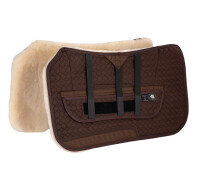 FPS WESTERN - Lammfell Dressurschabracke Braun & Natur M