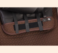FPS WESTERN - Lammfell Dressurschabracke Braun & Natur M