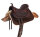 FPS WESTERN - Lammfell Dressurschabracke Braun & Natur M