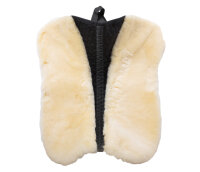 ULTRA XH Lambskin Half Pad with Rolled Front Edge Black &amp; Naturel