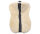 ULTRA 3 Lambskin Half Pad with Rolled Front Edge Black &amp; Natural