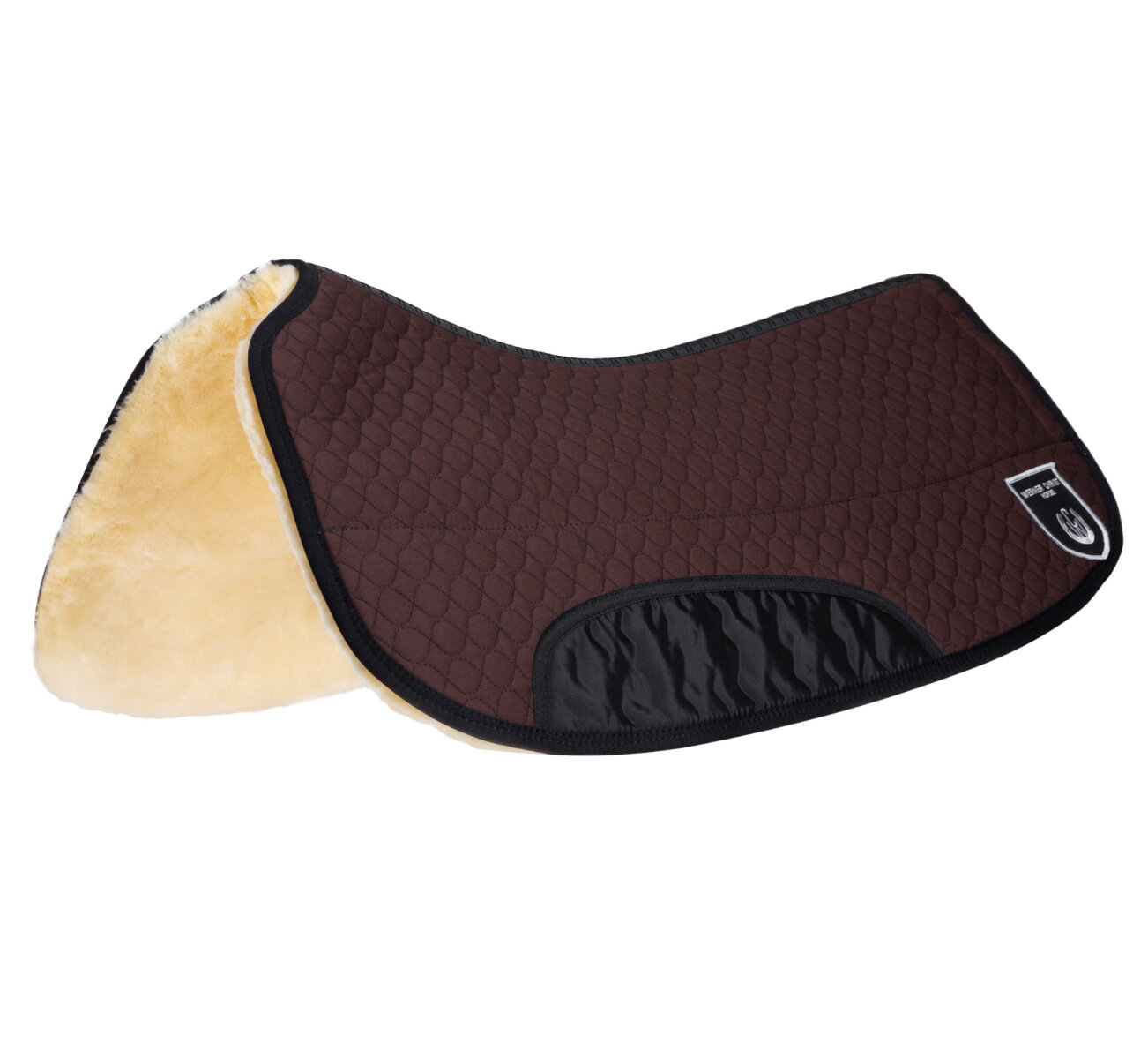 Matelas De Selle En Peau De Mouton Merauno - Demi-Rembourrage - Naturel Et Confrontable - Pour Cheval